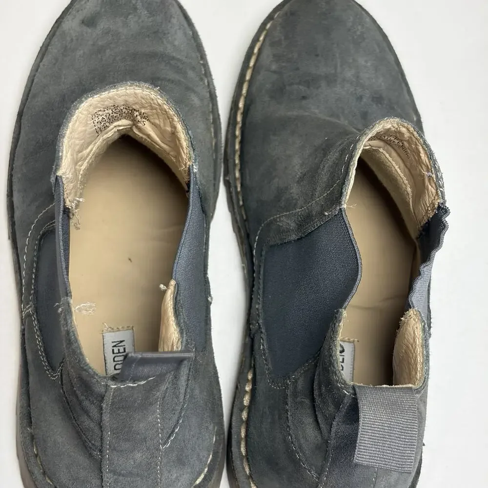 Steve Madden Chukka Boots Men Gray Suede Slip On Size 10.5 D